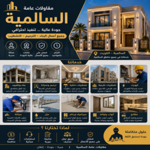 مقاولات عامة السالمية - مقاول صباح السالمية - أبويوسف📞69039097 - مقاولات السالمية - مقاول السالمية - ترميمات عامة السالمية - مقاول بالسالمية - مقاول بناء السالمية