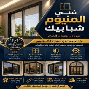 فني المنيوم شبابيك
